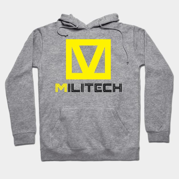 Militech Arms Company Cyberpunk - Black Hoodie by Magnetar